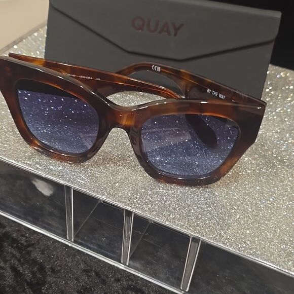 Quay Australia By The Way Tortoise Shell Sunglasses - Picture 10 of 13